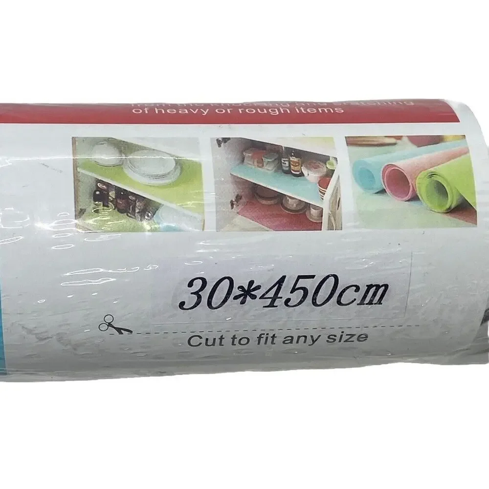 Bloss Home One Roll Blue Shelf Liner Protective Mat Plastic EVA 30 x 450 cm New